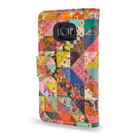 Create and Case Samsung Galaxy S6 Edge Book Case - Grandma's Quilt