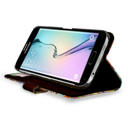 Create and Case Samsung Galaxy S6 Edge Book Case - Blurry Lines