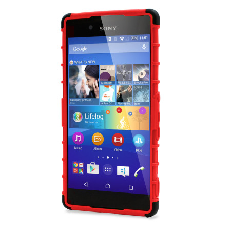 Olixar ArmourDillo Sony Xperia Z3+ Protective Case - Red