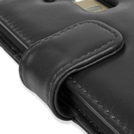 Olixar Premium Genuine Leather LG G4 Suojakotelo - Musta