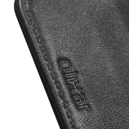 Olixar Premium Genuine Leather LG G4 Wallet Case - Black