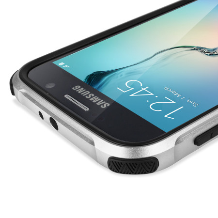 X-Doria Defense Gear Samsung Galaxy S6 Metal Bumper Case - Silver