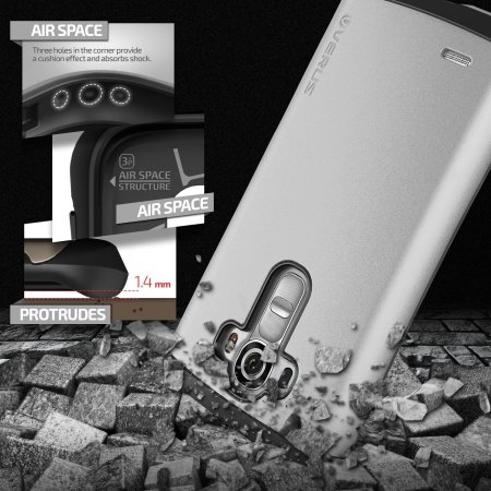 Verus Hard Drop LG G4 Case - Satijn Zilver 