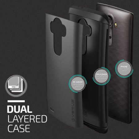 Verus Hard Drop LG G4 Case - Steel Silver