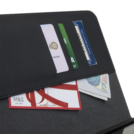 Olixar Premium iPad Air 2 / 1 Wallet Case with Shoulder Strap - Black
