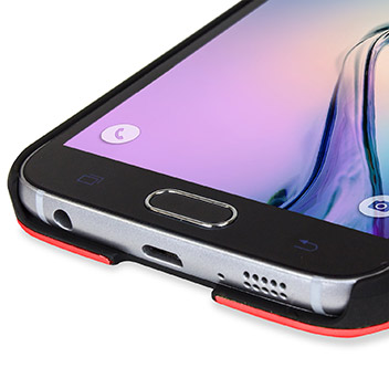 Funda Samsung Galaxy S6 Olixar con placa de aluminio - Roja