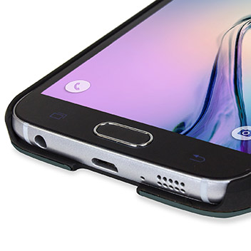 Olixar Aluminium Shell Case Samsung Galaxy S6 Hülle in Slate Blau