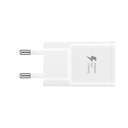 Official Samsung Fast Charger EU Wall Plug & Micro USB Cable - White