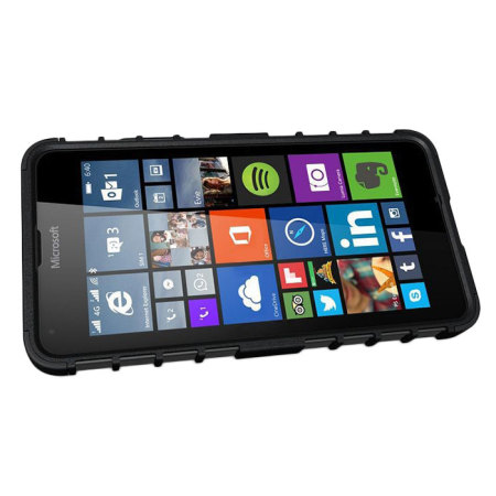 Coque Lumia 640 Encase Armourdillo Hybrid – Noire