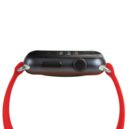 Olixar Silicone Rubber Apple Watch 3 / 2 / 1 Sport Armband (38mm) Rot