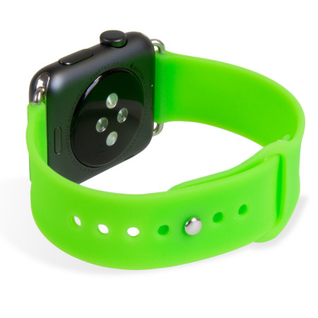 Soft Silicone Rubber Apple Watch Sport Strap - 38mm - Groen