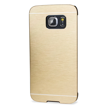 Olixar Aluminium Samsung Galaxy S6 Edge Shell Case - Guld