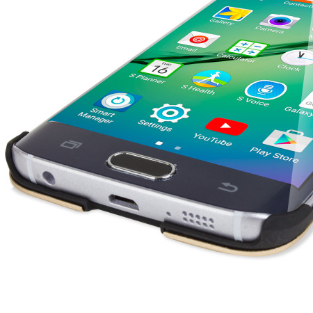Olixar Aluminium Samsung Galaxy S6 Edge Shell Case - Gold