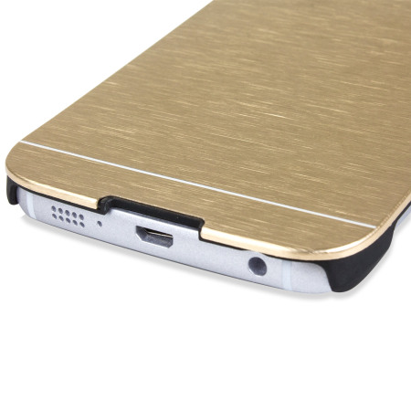 Olixar Aluminium Shell Case Samsung Galaxy S6 Edge Hülle in Gold