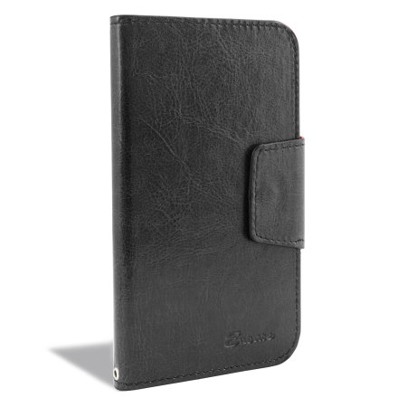 Olixar Leather-Style Vodafone Smart Prime 6 Wallet Case - Black