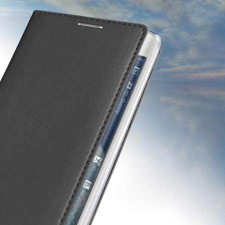 Verus Crayon Diary Samsung Galaxy Note Edge Leather-Style Case- Zwart 