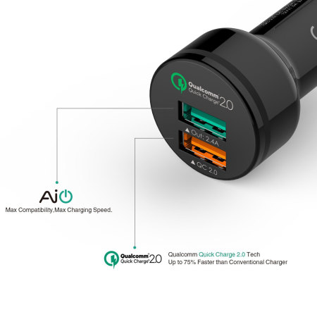 Aukey Dual USB Qualcomm Quick Charge 2.0 Kfz- Ladegerät