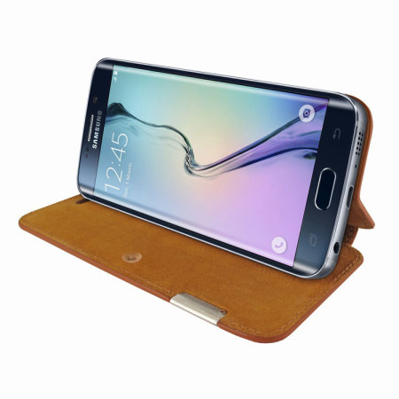 Piel Frama FramaSlim Samsung Galaxy S6 Edge Leren Case - Tan