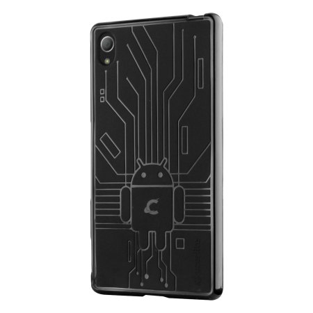 Cruzerlite Bugdroid Circuit für Sony Xperia Z3+ Hülle in Schwarz