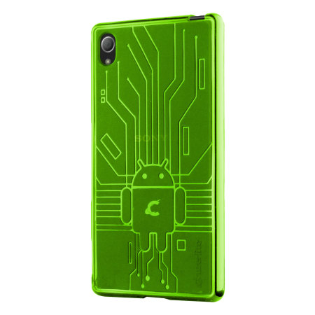 Cruzerlite Bugdroid Circuit für Sony Xperia Z3+ Hülle in Grün
