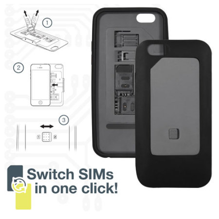 Thumbsup Iphone 6 Dual Sim Case Black