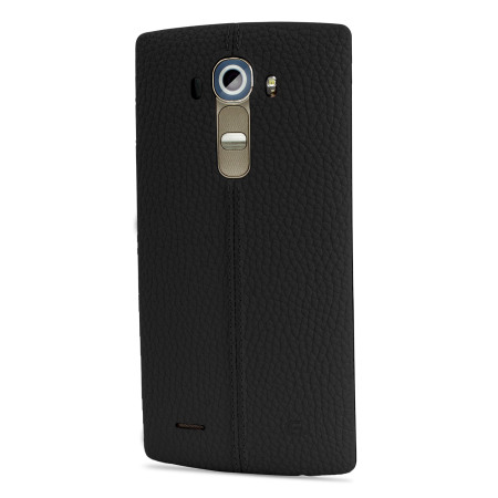 LG G4 Black Leather Replacement Back Cover