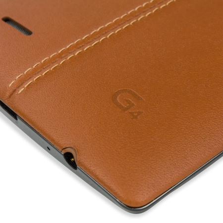 LG G4 Lederabdeckung Back Cover in Braun