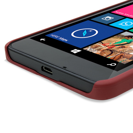 ToughGuard Microsoft Lumia 640 Rubberised Case - Solid Red
