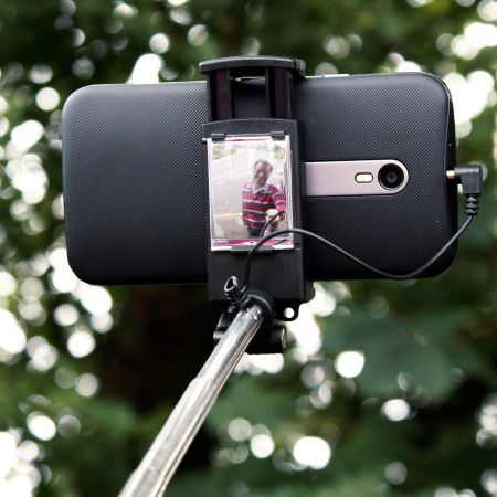 Olixar Pocketsize Selfie Stick with Mirror - Black
