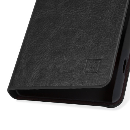 Olixar Leather-Style Sony Xperia A4 Wallet Stand Case - Black