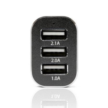 Veho Triple USB-A Fast PD Car Charger - Black
