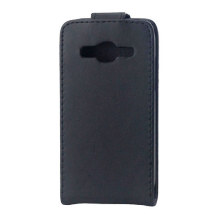 Olixar Leather-Style Samsung Galaxy Core Prime Flip Case - Black