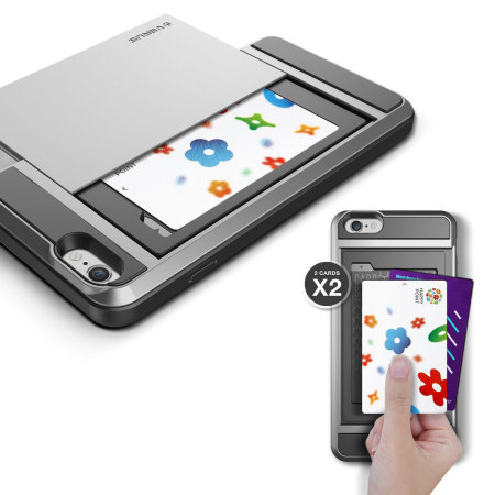 Verus Damda Slide iPhone 6 Plus Case - Satijn Zilver