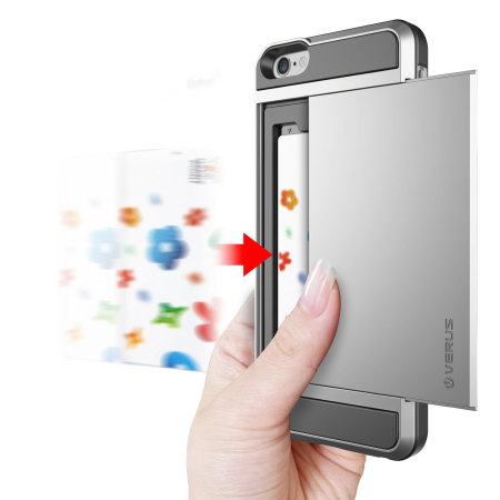Verus Damda Slide iPhone 6 Plus Case - Satijn Zilver