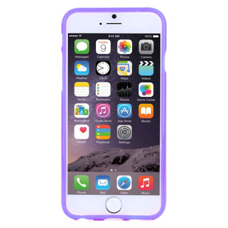 Polka Dot FlexiShield iPhone 6S Plus / 6 Plus Gel Case - Purple