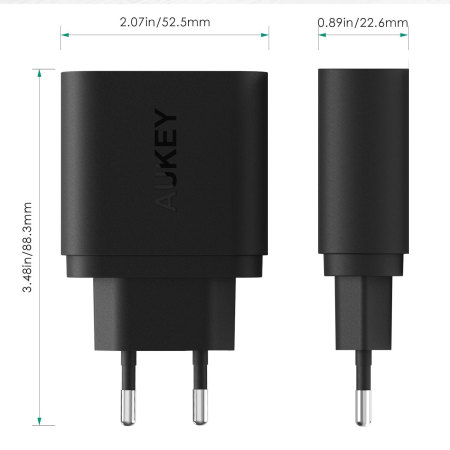 Chargeur Aukey PA-U28 Turbo USB Qualcomm Quick Charge 2.0 EU 
