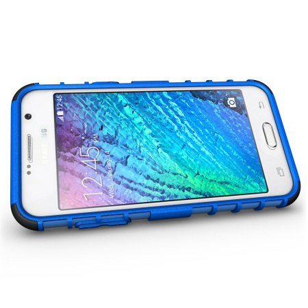 ArmourDillo Samsung Galaxy J7 2015 Protective Suojakotelo - Sininen