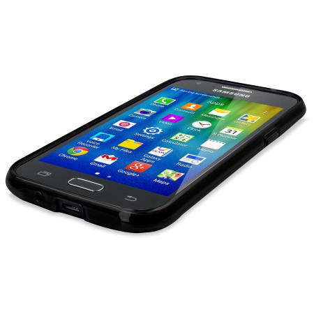 FlexiShield Samsung Galaxy J1 2015 Gel Case - Schwarz