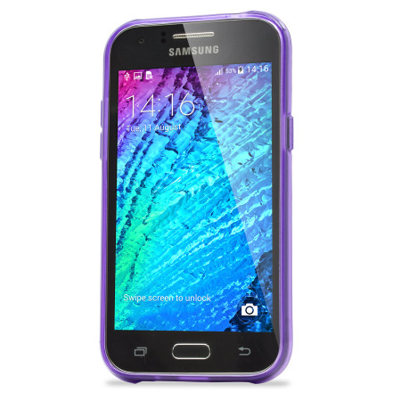 Olixar FlexiShield Samsung Galaxy J1 2015 Gel Case - Purple