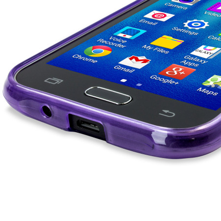 Olixar FlexiShield Samsung Galaxy J1 2015 Gel Case - Purple