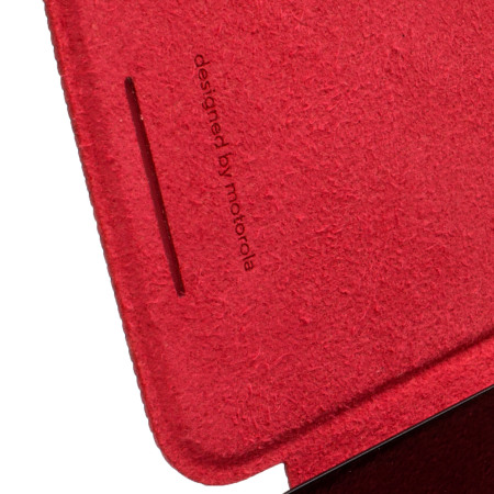 Official Motorola Moto G 3rd Gen Flip Shell Cover - Crimson