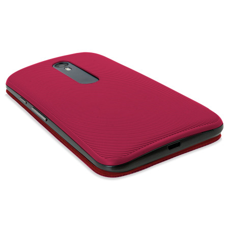 Overeenkomstig Begrijpen longontsteking Official Motorola Moto G 3rd Gen Flip Shell Cover - Crimson