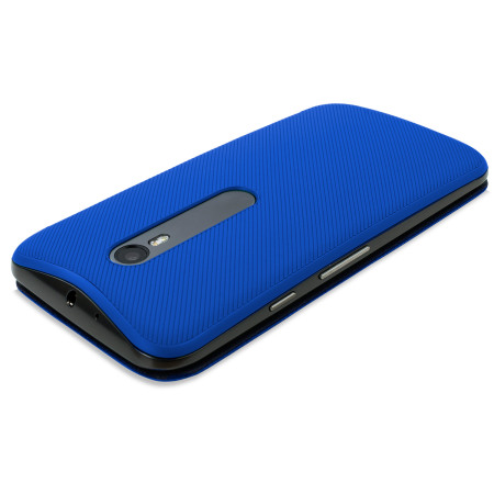 Lunch escaleren honderd Official Motorola Moto G 3rd Gen Flip Shell Cover - Blue