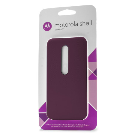 nikkel Voorbijgaand ervaring Official Motorola Moto G 3rd Gen Shell Replacement Back Cover - Wine