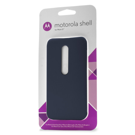 Official Motorola Moto G 3rd Gen Shell Replacement Back Cover - Navy