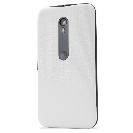 Hesje Tandheelkundig plakboek Official Motorola Moto G 3rd Gen Shell Replacement Back Cover - White
