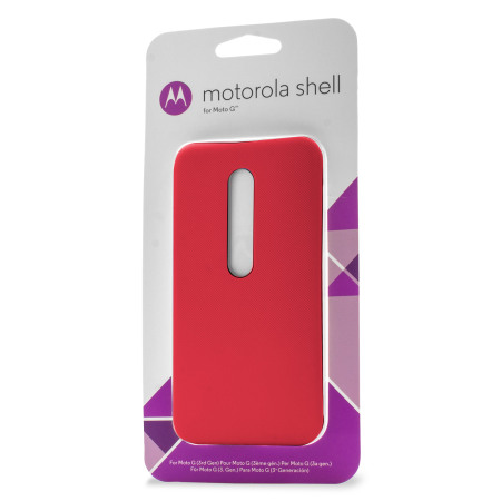 Official Motorola Moto G 3rd Gen Shell Replacement Back Cover - Cherry
