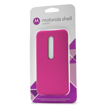 Tapa Trasera Oficial para el Motorola Moto G 3ª Gen - Rosa