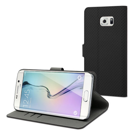 Muvit Samsung Galaxy S6 Edge Plus Wallet Folio Case - Black
