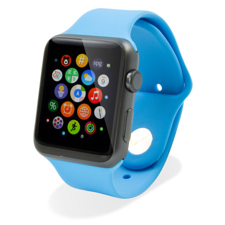 Bracelet Apple Watch 2 / 1 Olixar Sport Silicone 3-en-1 - 38mm - Bleu